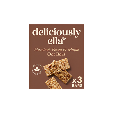 Deliciously Ella Hazelnut, Pecan & Maple Oat Bars (3 x 50g) – Vegan & Gluten-Free